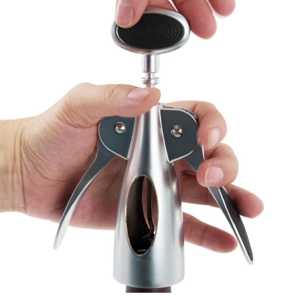 bremermann corkscrew, lever corkscrew, zinc alloy, soft-touch handles