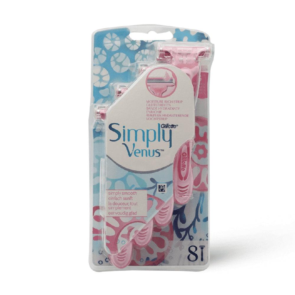 Gillette Venus Simply 3 Disposable Razors 8 Pcs