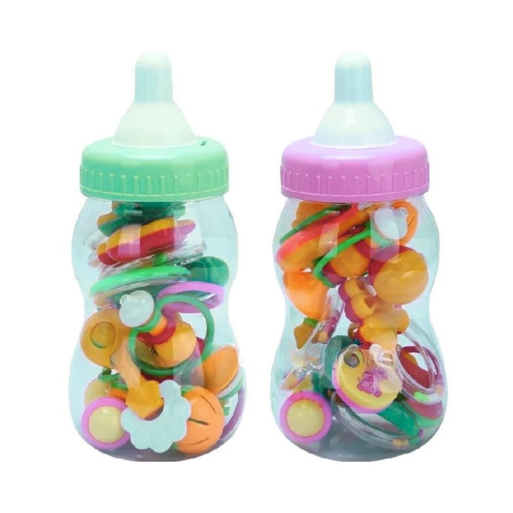 Set Super Big Milk Bottle Baby Rattles Toys Set Combination Newborn Baby Toy Style Kid Baby Mobile Bed Bell Toy For Baby
