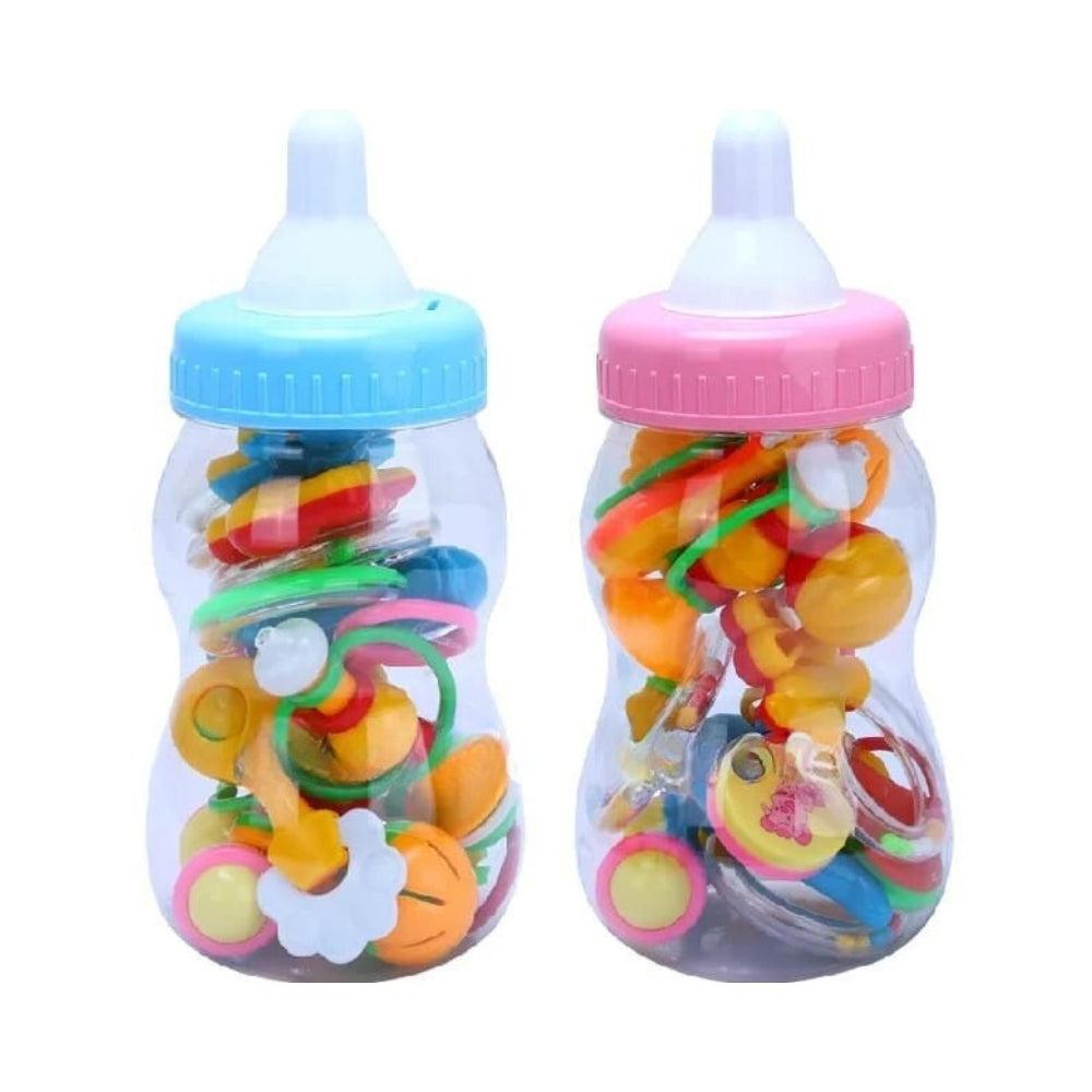 Set Super Big Milk Bottle Baby Rattles Toys Set Combination Newborn Baby Toy Style Kid Baby Mobile Bed Bell Toy For Baby
