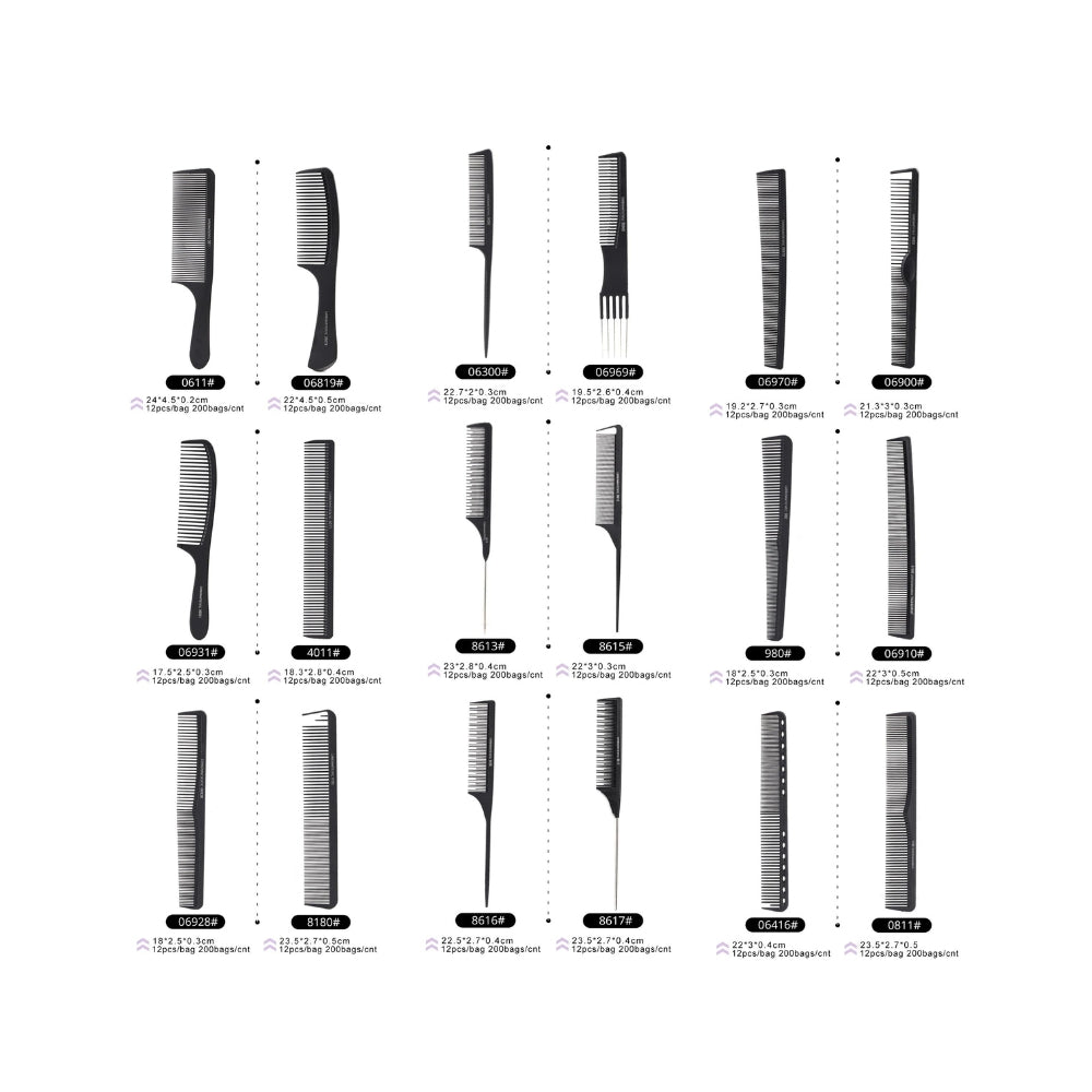 wholesale Salon Hairdresser Barber Professional Hair Cutting Comb Hair Combs Brush Bareber Supply Cutting Comb